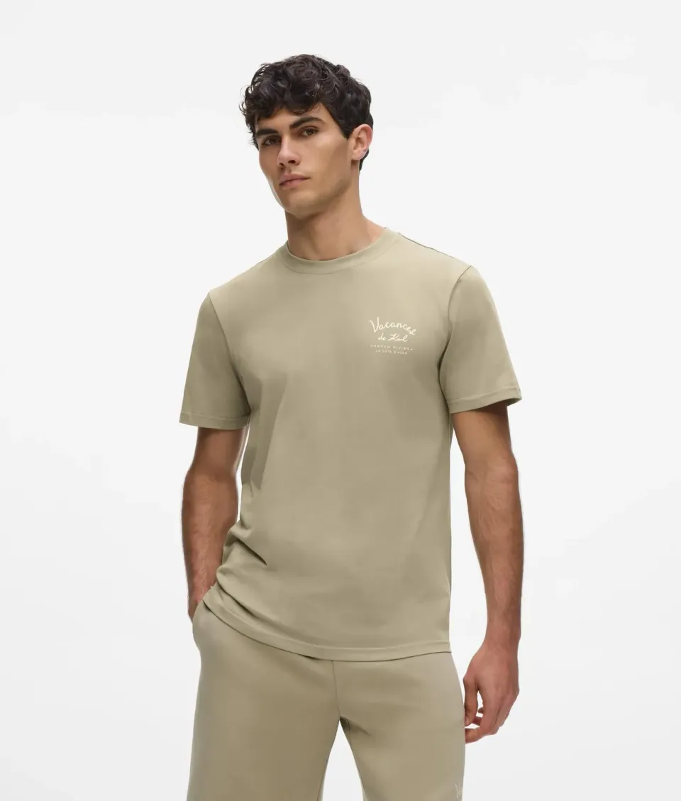 Karl Lagerfeld Vacances de Karl T-Shirt Bio-Baumwolle Herren