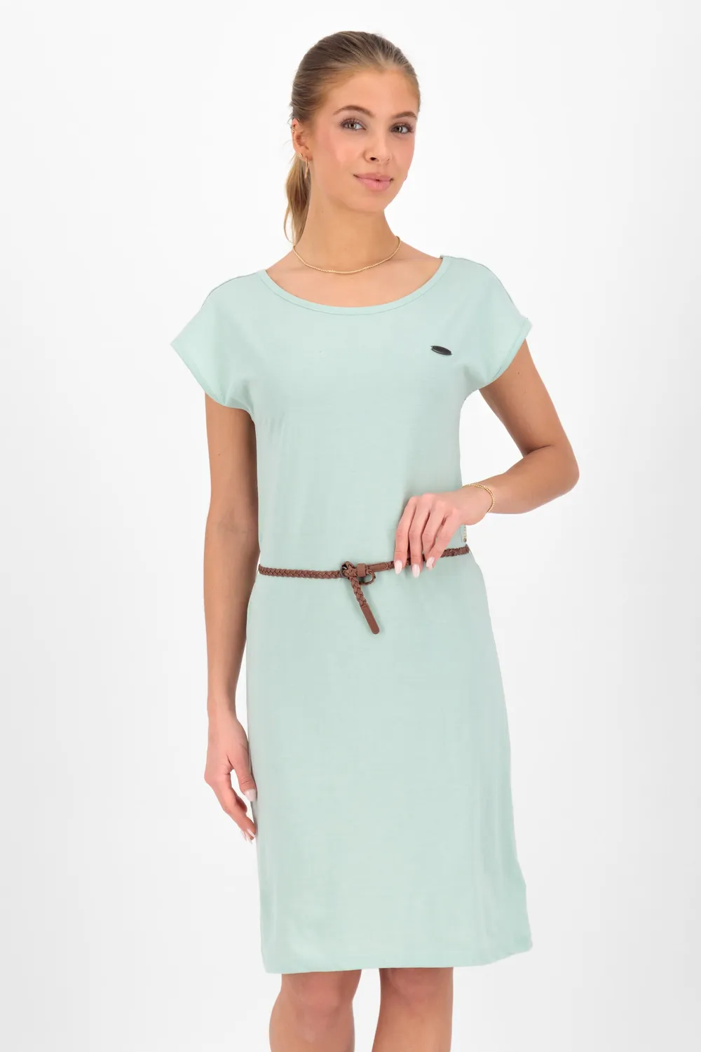 Alife & Kickin ElliAK A Shirtkleid Damen hellgrün Jersey