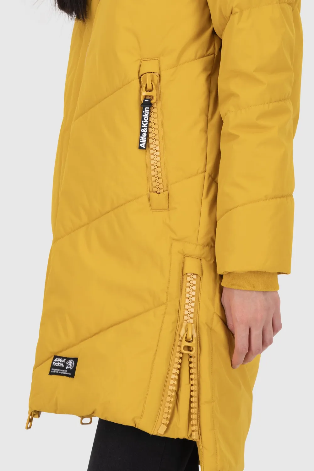 Alife & Kickin LunaAK A Coat Steppmantel Gelb warm