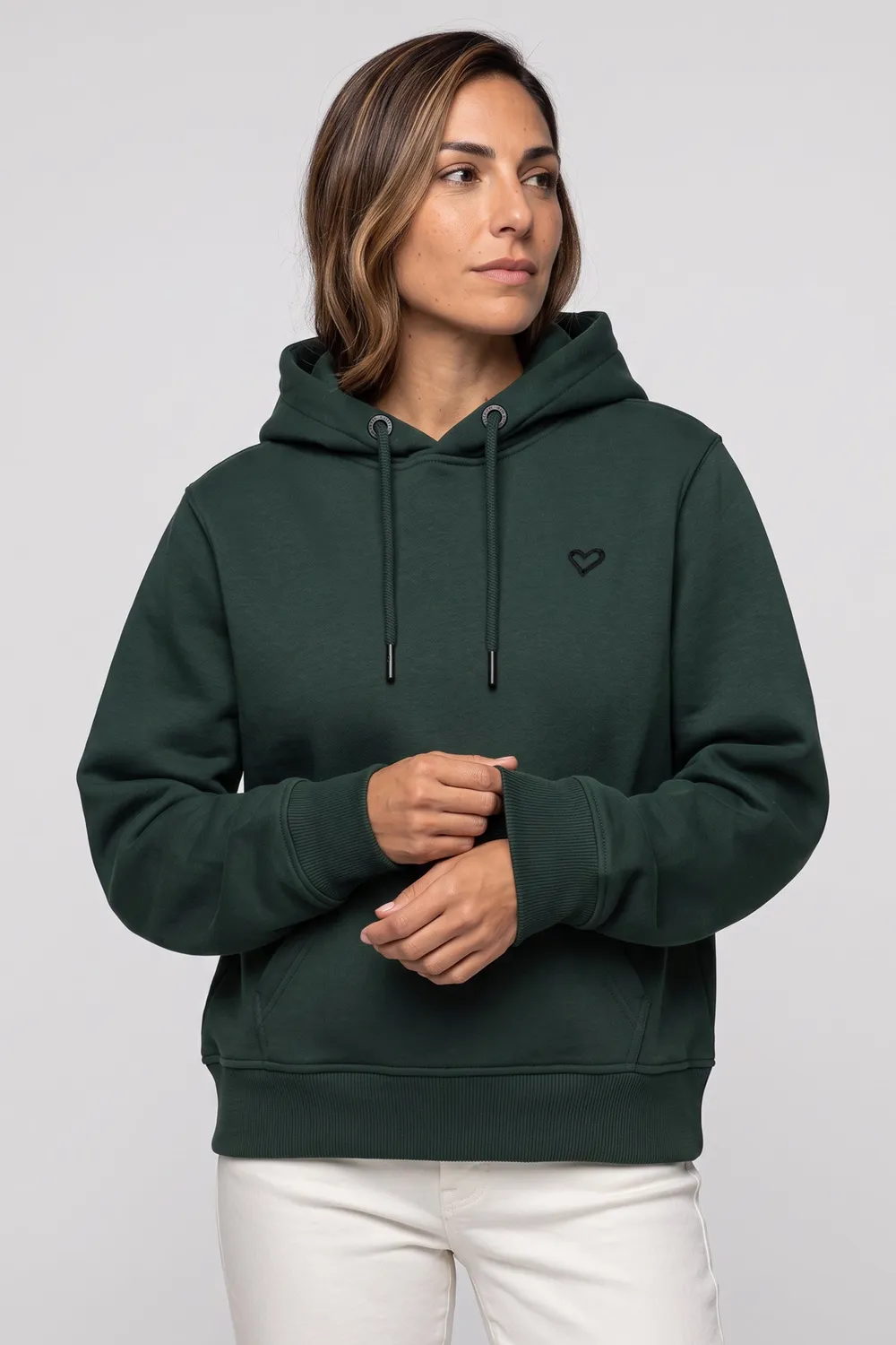 Alife & Kickin SorgaAK A Hoodie Dunkelgrün Damen