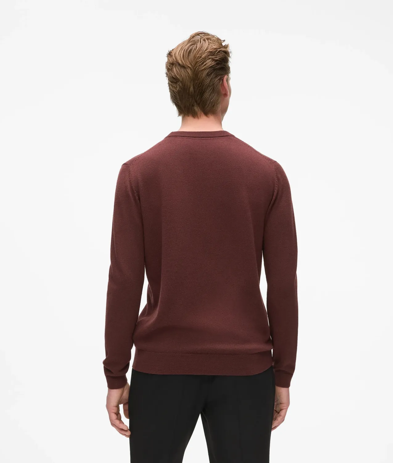 Karl Lagerfeld Wool Crew Neck Pullover Wolle Herren-Schnitt