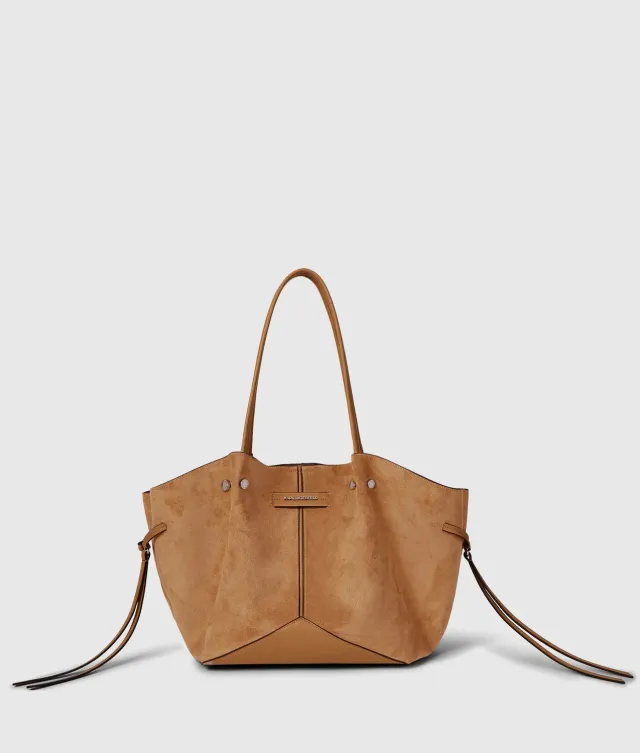 Karl Lagerfeld K/Pierced Tote Tasche Wildleder-Optik M
