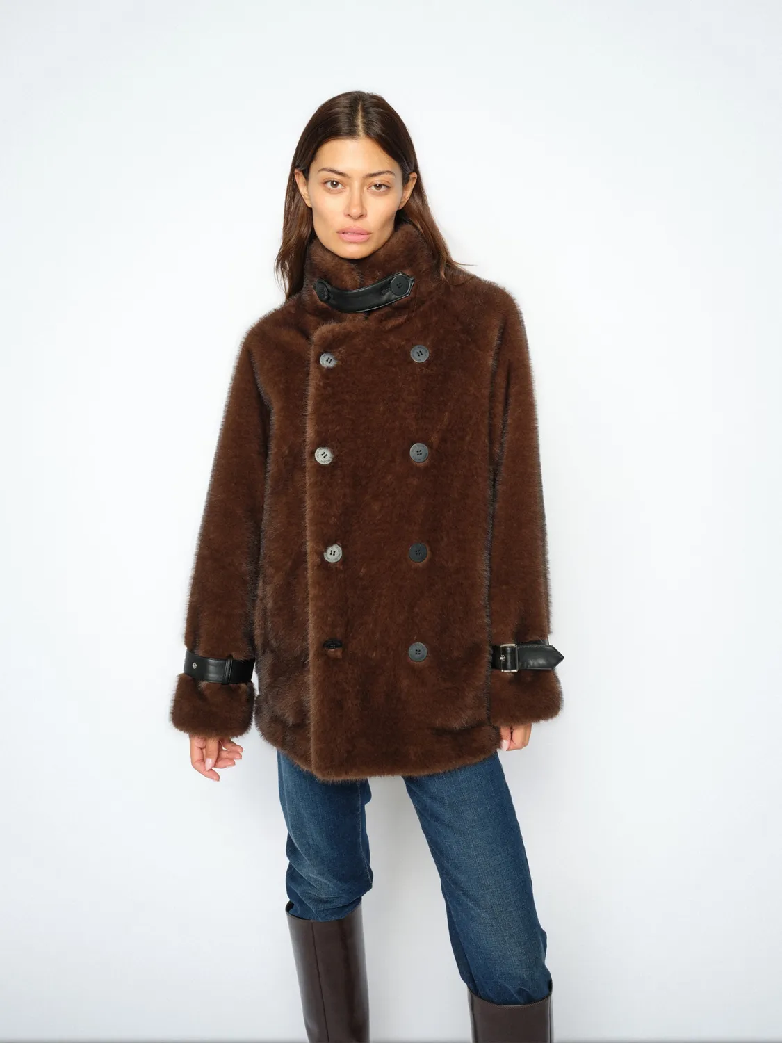 Mos Mosh MMNanette Faux Fur Jacke Delicioso Relaxed
