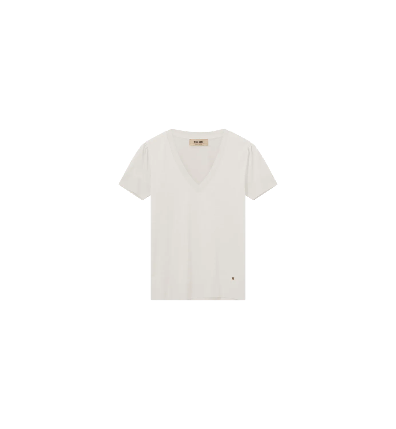 Mos Mosh MMSink V-Neck T-Shirt figurbetont Ecru