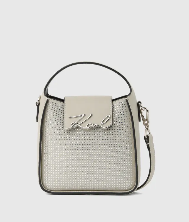 Karl Lagerfeld K/Signature Hobo Bag Strass klein