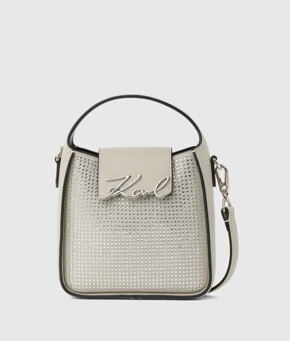 Karl Lagerfeld K/Signature Hobo Bag Strass klein