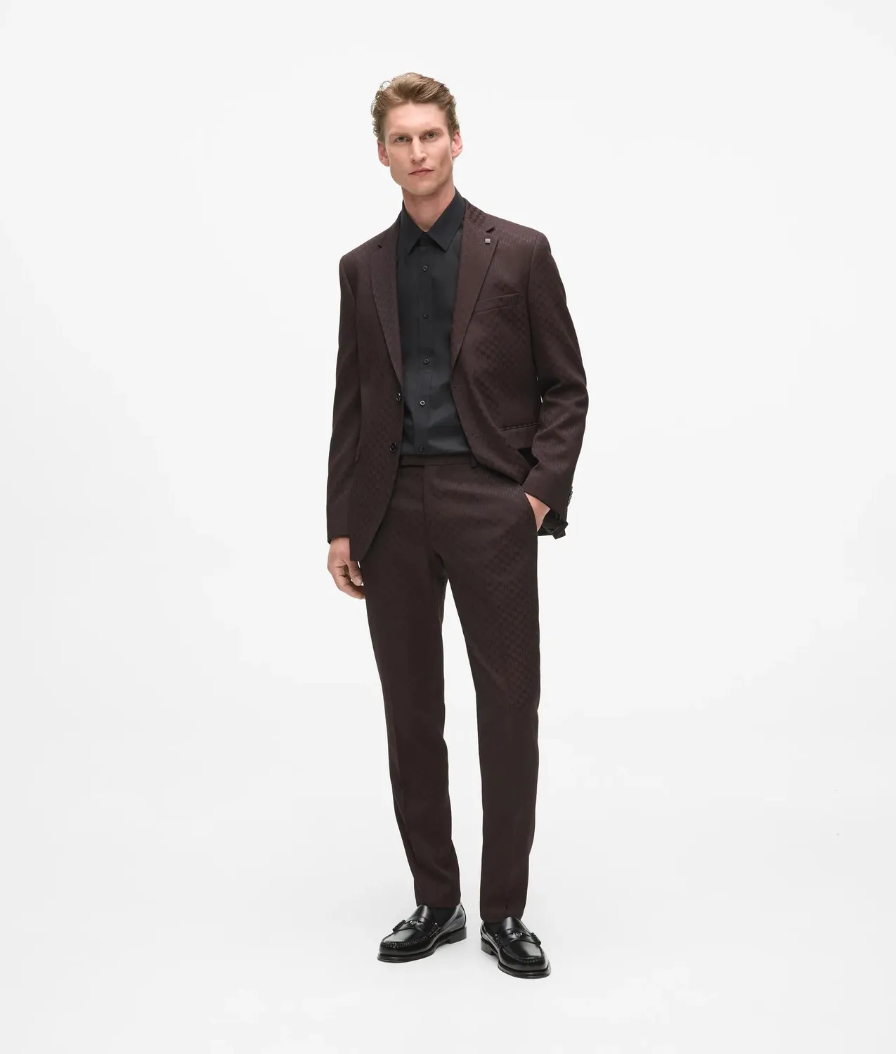Karl Lagerfeld From Paris Love Patch Hemd Herren Stretch