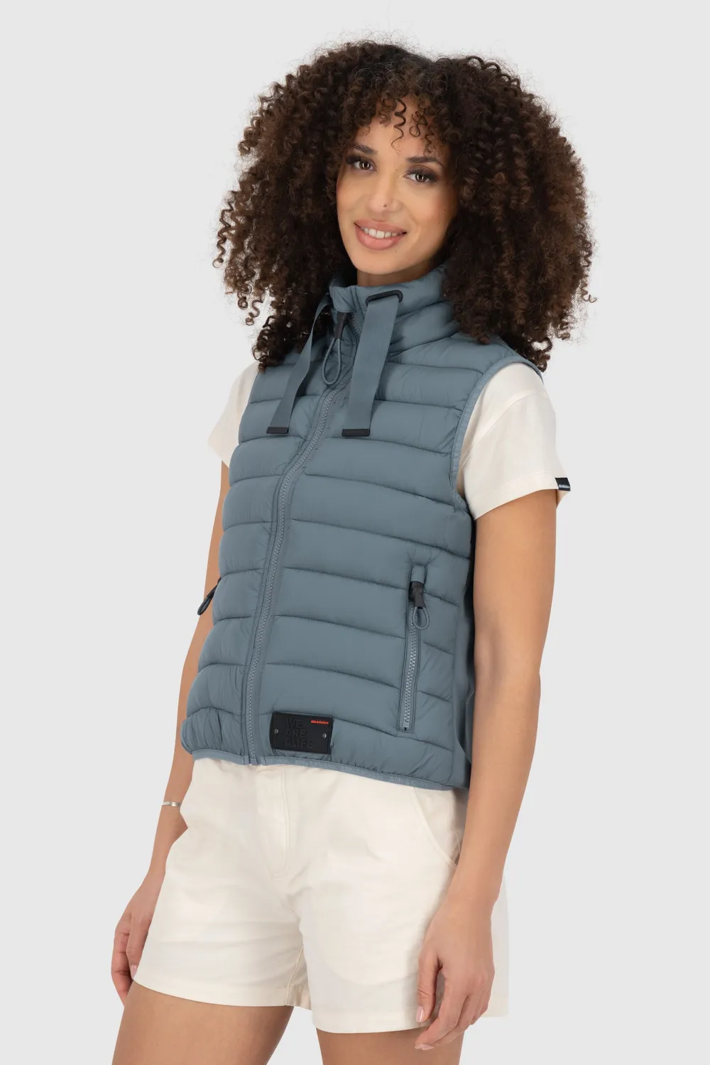 Alife & Kickin RujaAK A Weste Damen Hellblau Stepp