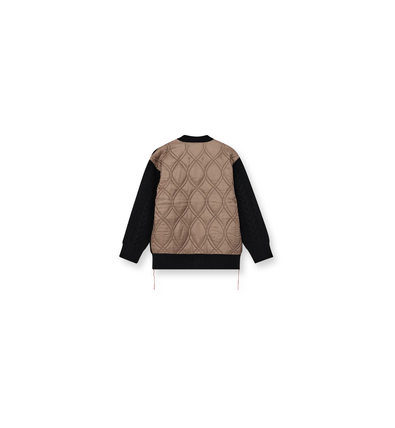 Mos Mosh MMHRich Quilt Cardigan Strickjacke Schwarz Relaxed