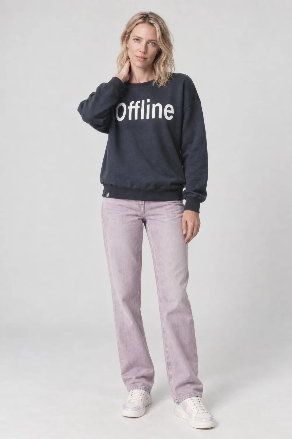 Alife & Kickin ElsaAK P Sweatshirt Dunkelblau Crewneck