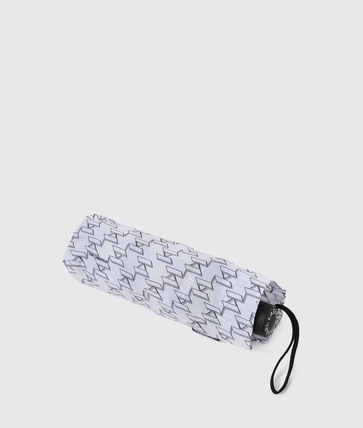 Karl Lagerfeld Logo Small Regenschirm transparent Case