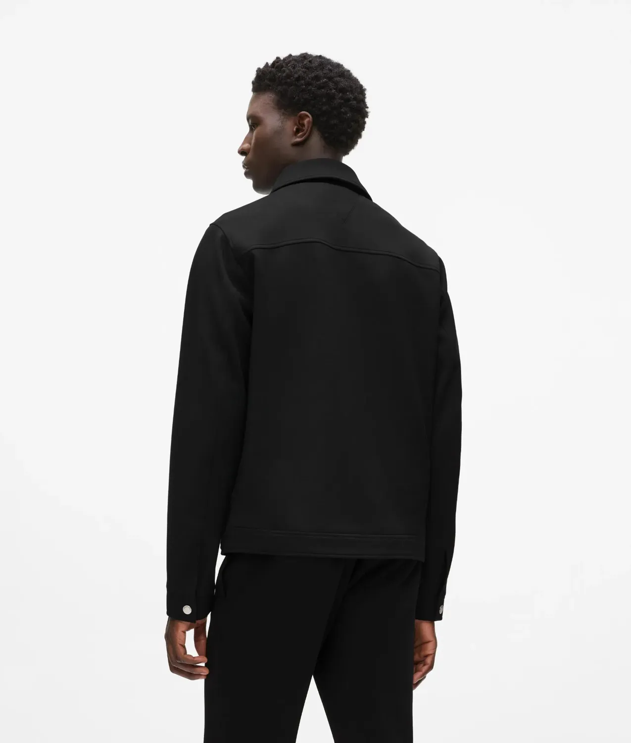 Karl Lagerfeld Zip-up Punto Jacke mit Kragen