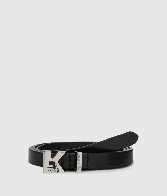 Karl Lagerfeld Jeans K-Logo Ledergürtel 65-95 schmal