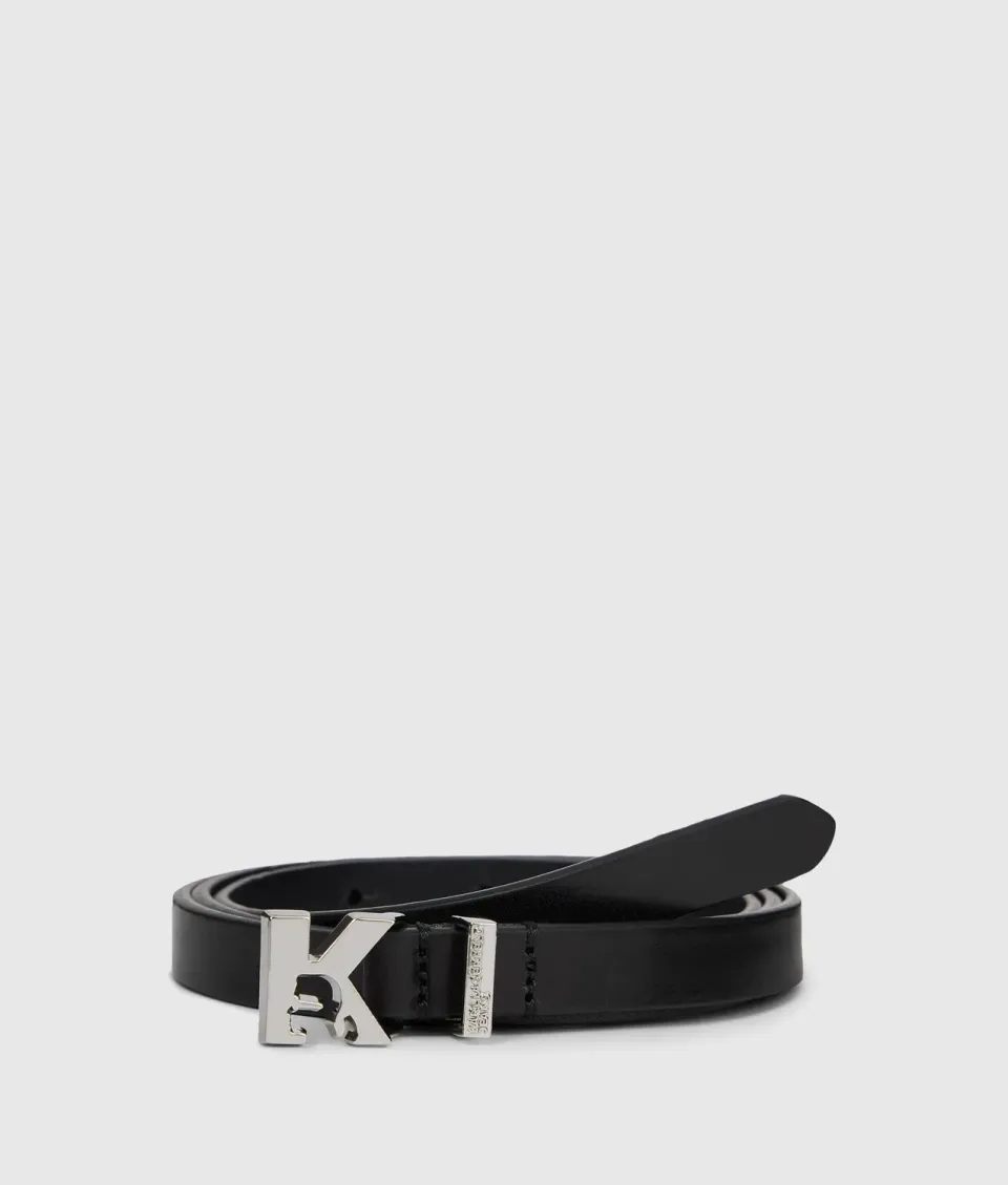 Karl Lagerfeld Jeans K-Logo Ledergürtel 65-95 schmal