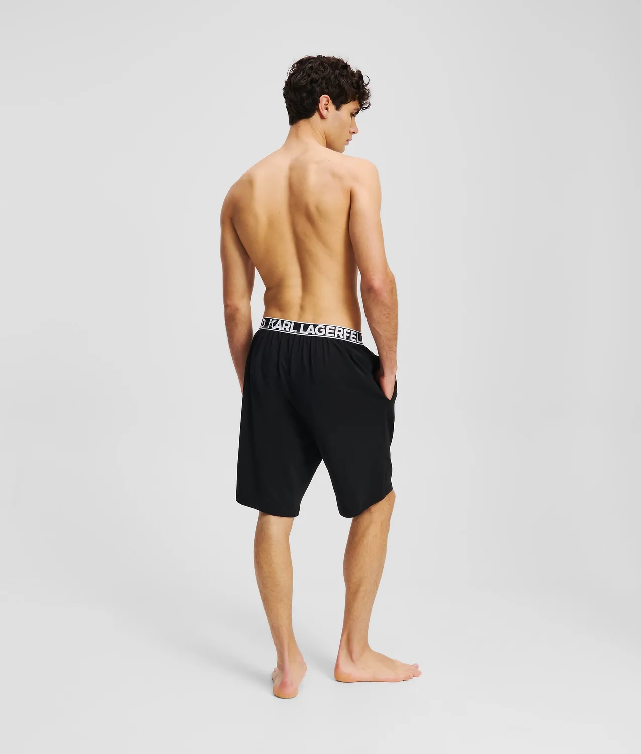 Karl Lagerfeld Logo Pyjama Shorts Schlafshorts
