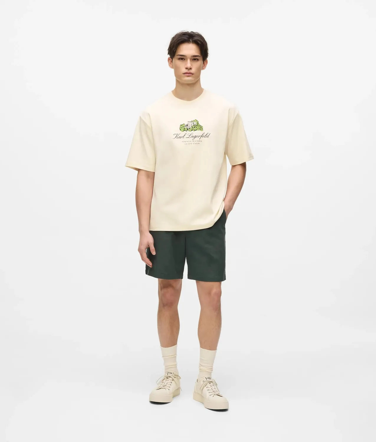 Karl Lagerfeld Villa la Vigie T-Shirt Bio-Baumwolle relaxed