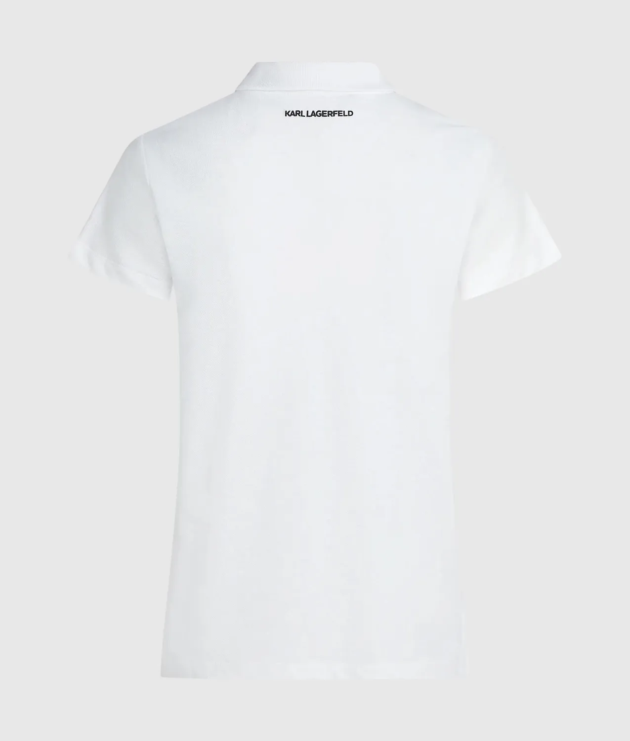 Karl Lagerfeld Ikon Pique Poloshirt Bio-Baumwolle gestickt