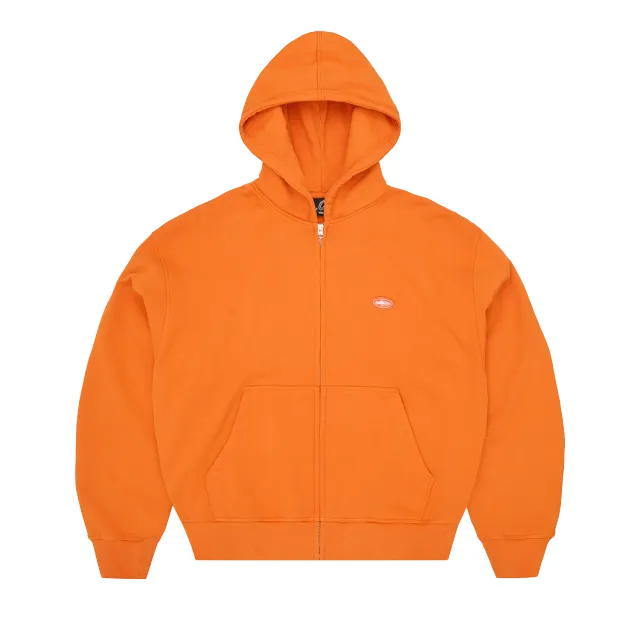 Corteiz Mini Island Zip Hoodie Orange Baumwolle