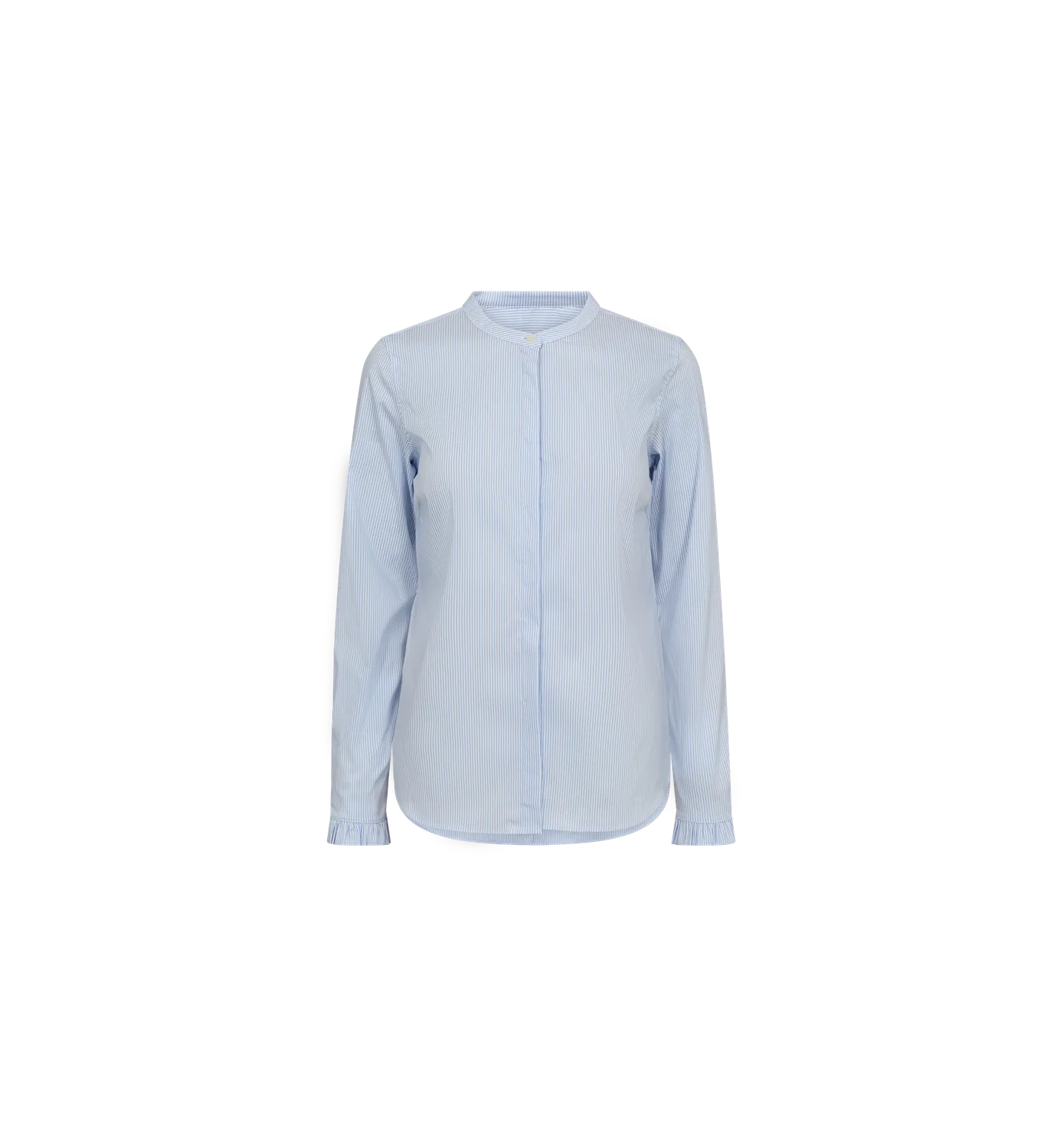 Mos Mosh MMMattie Stripe Hemd Light Blue Stretch XS-XXL