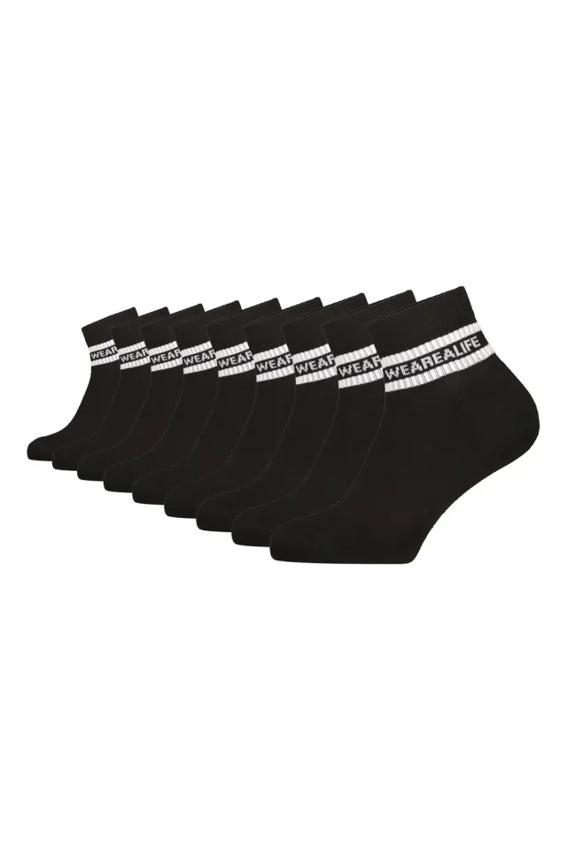 Alife & Kickin RikaAK Ankle Crew Socken Schwarz 9er Pack kurz