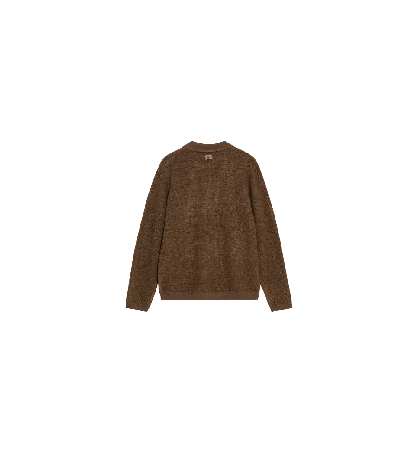 Mos Mosh MMGRyan Soft Polo Zip Strick Toasted Coconut