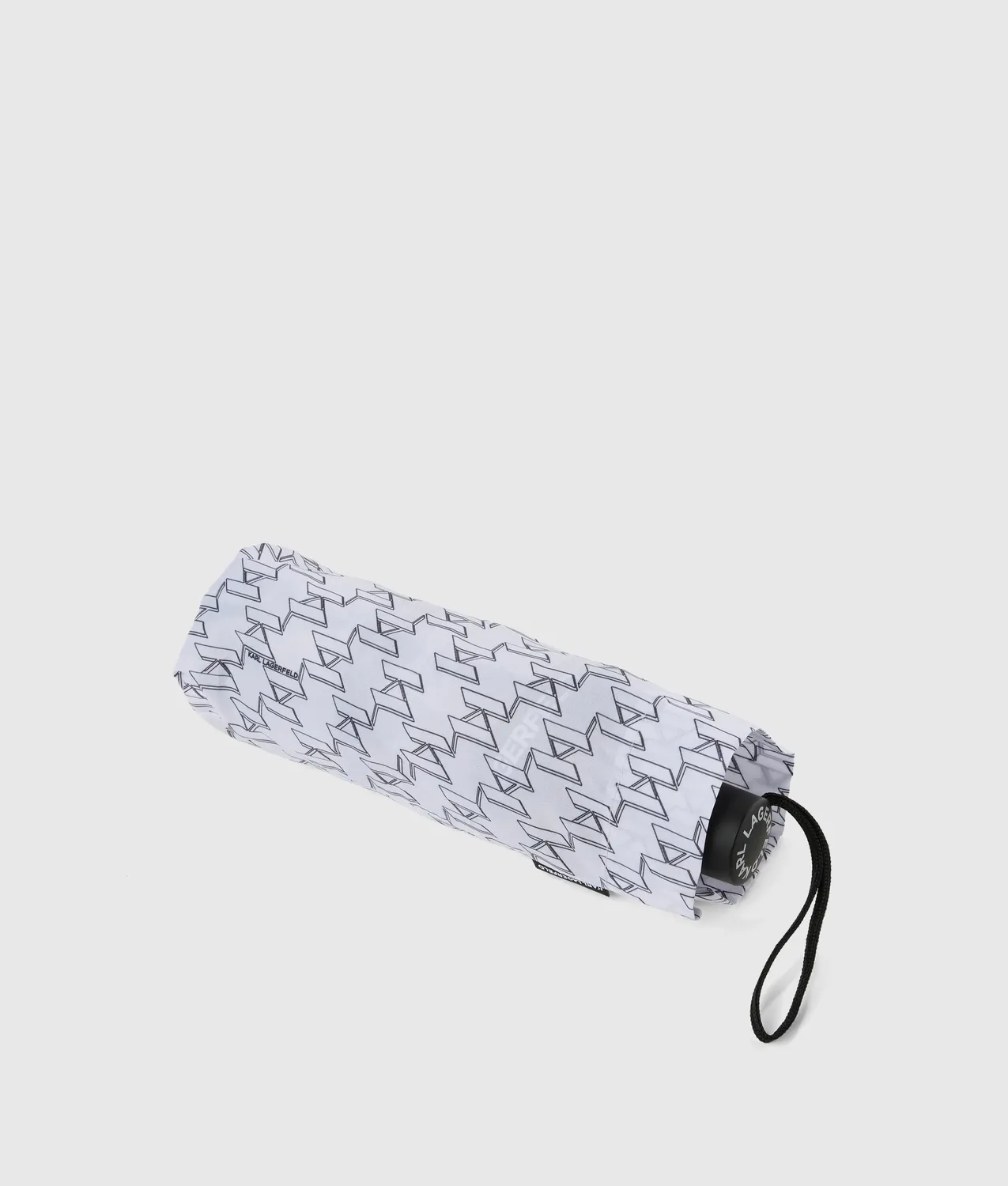 Karl Lagerfeld Logo Small Regenschirm transparent Case
