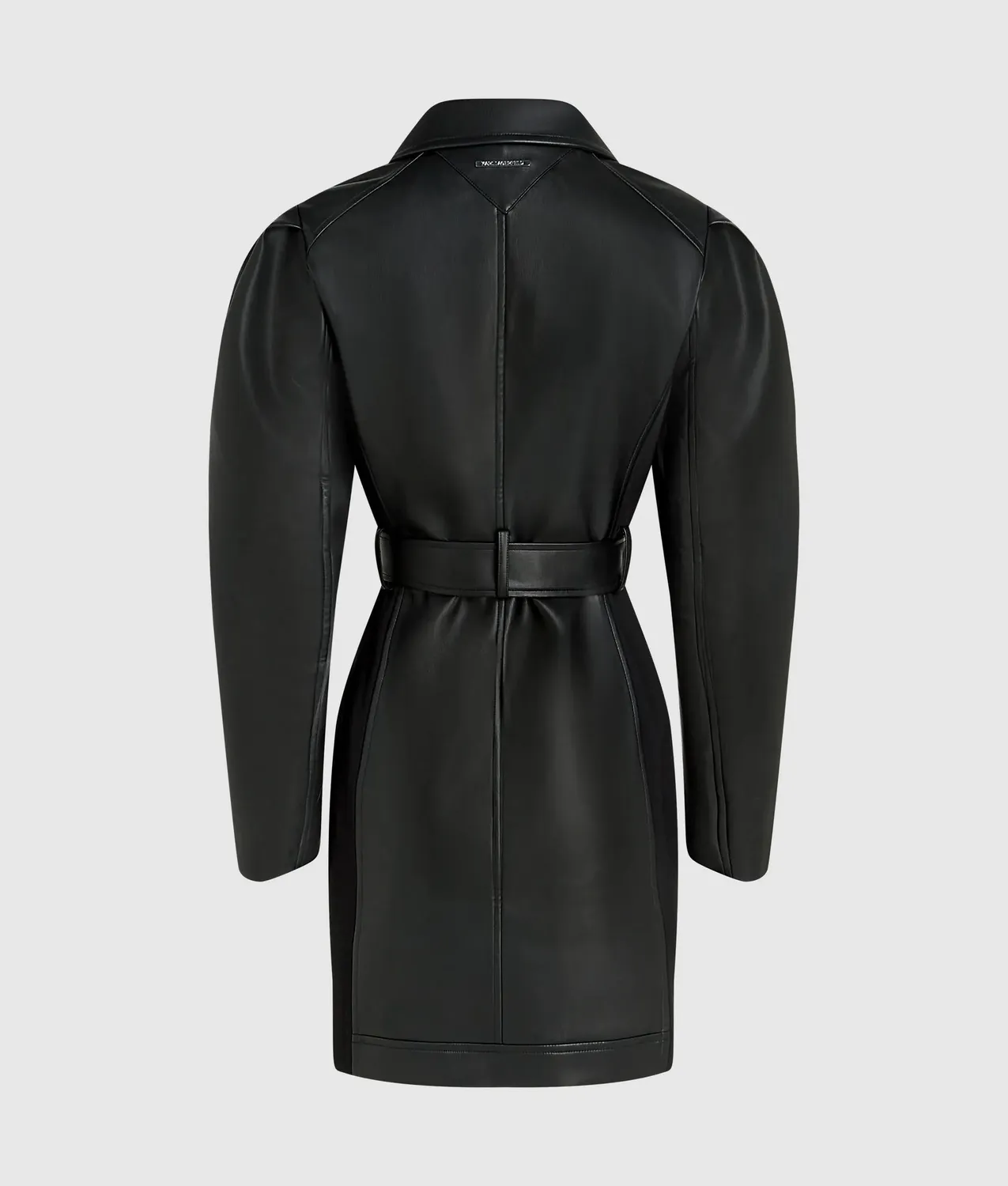 Karl Lagerfeld Biker Kleid Kunstleder asymmetrisch