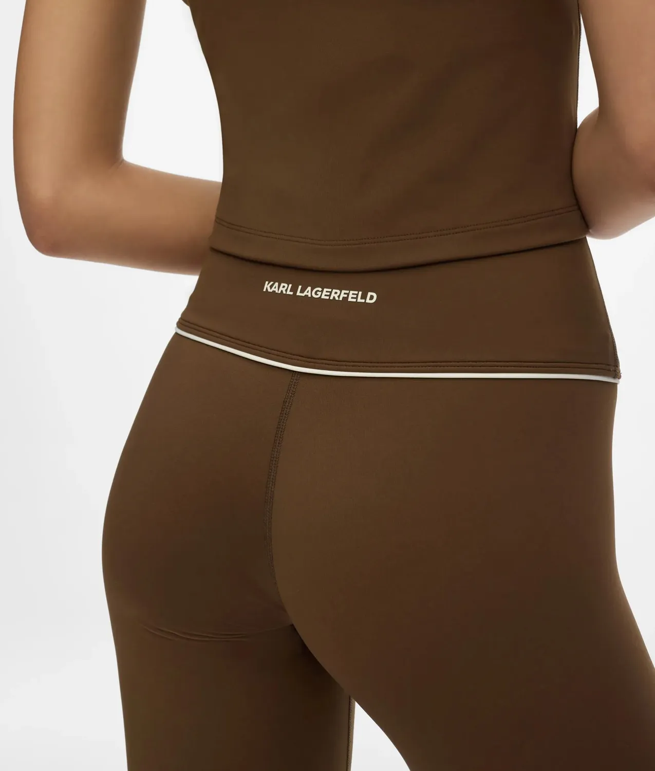 Karl Lagerfeld Athleisure-Leggings Paspel schwarz XS-XL