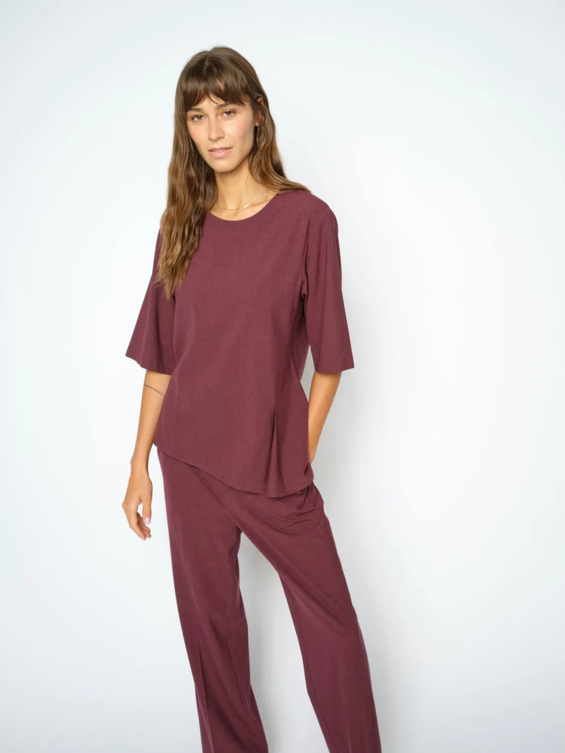 Mos Mosh Dagmar Roy Bluse Rundhals asymmetrisch