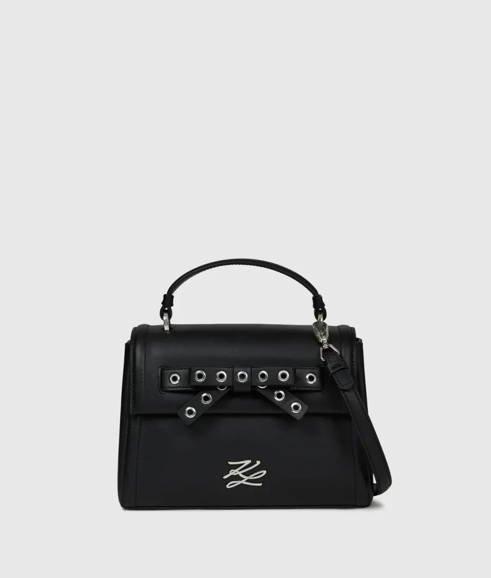 Karl Lagerfeld K Autograph Small Bow Top Handle Tasche schwarz