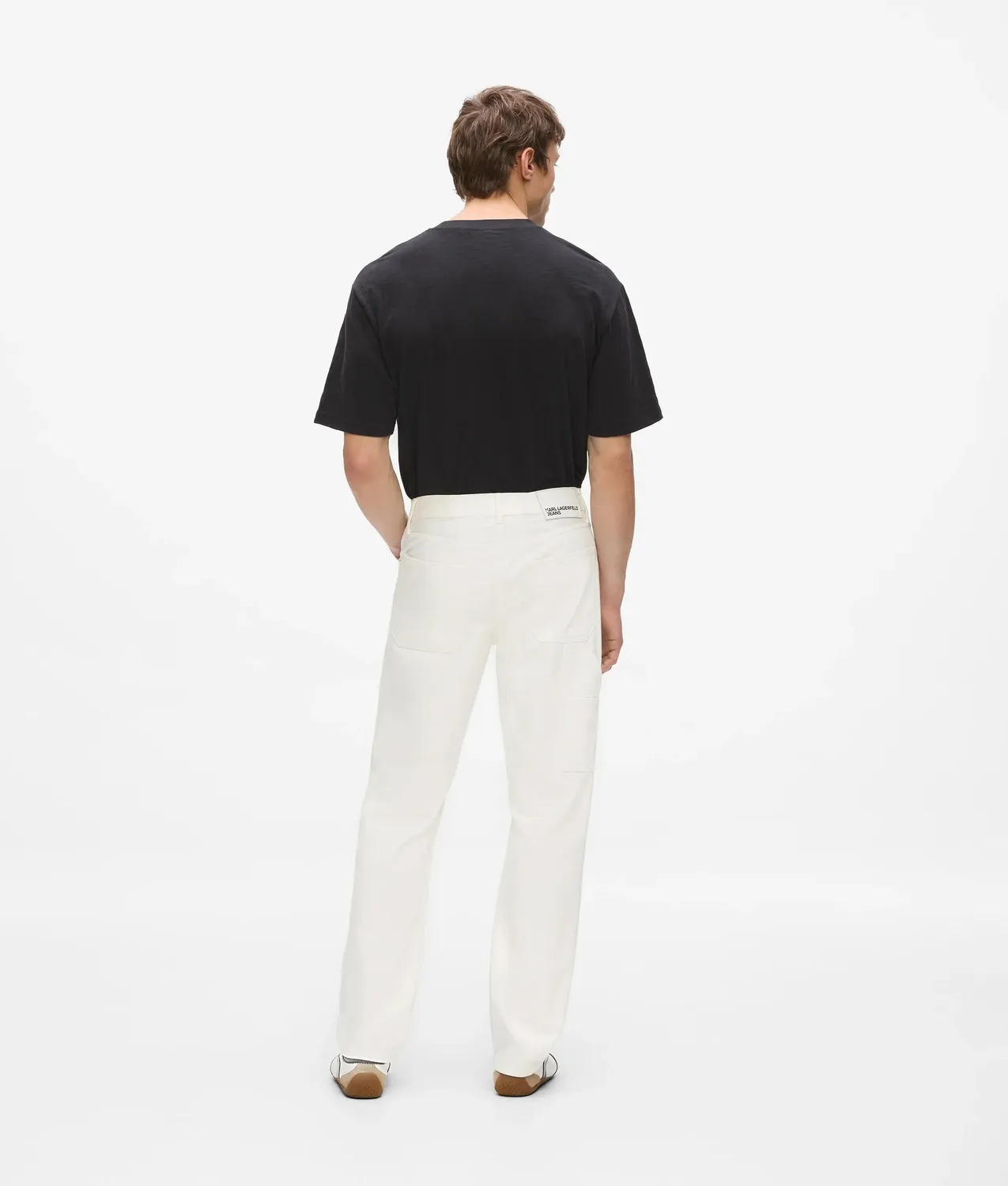 Karl Lagerfeld Jeans Carpenter Jeans weiß gerader Schnitt