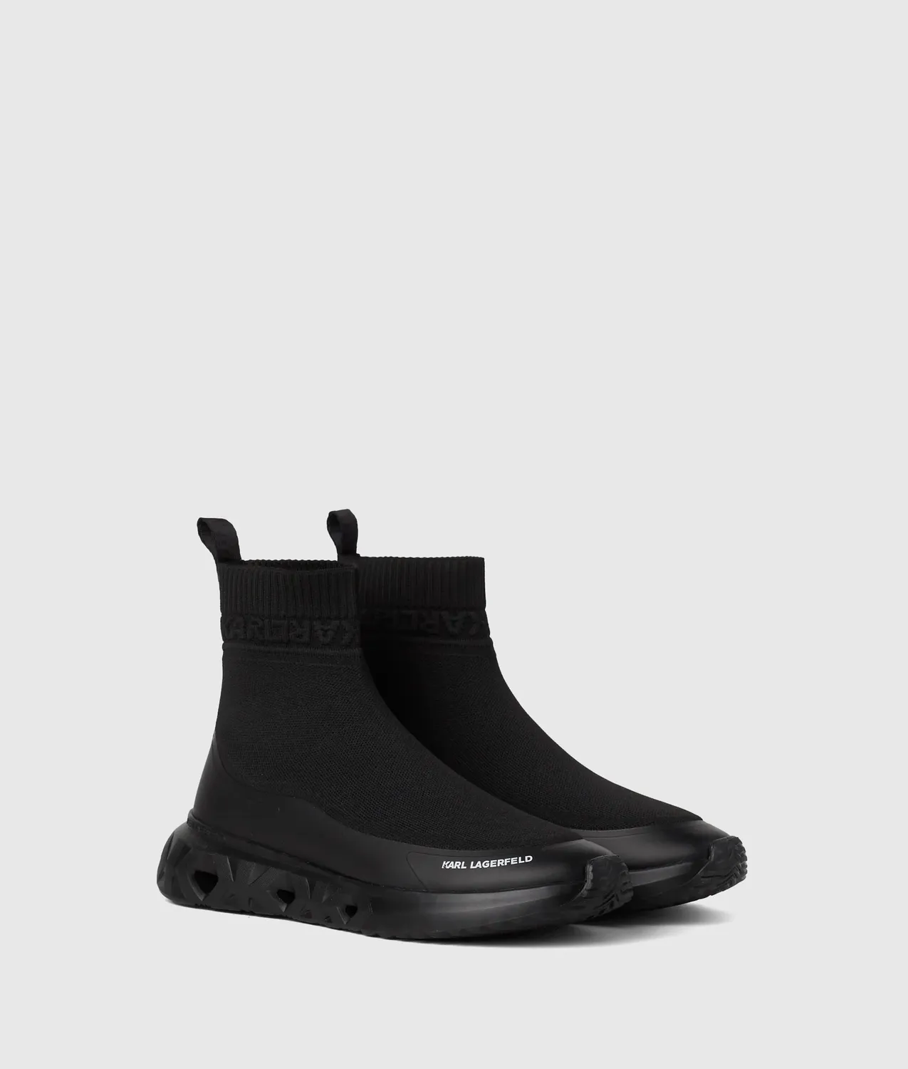 Karl Lagerfeld K Kite Run Sock Boots Strick zum Schlüpfen