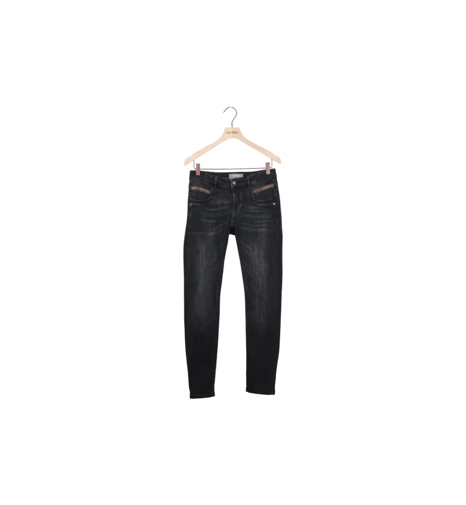 Mos Mosh MMNaomi Chain Jeans Schwarz 25 Secondhand