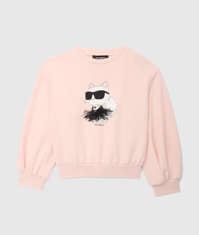 Karl Lagerfeld Ikon Choupette Sweatshirt Mädchen Tüll
