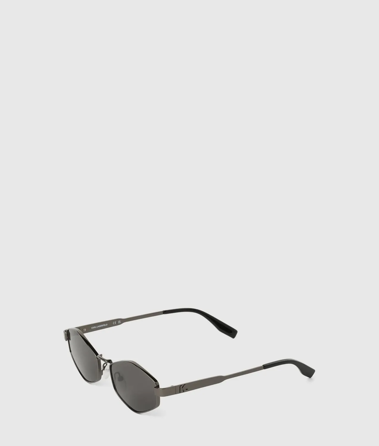 Karl Lagerfeld Monogram Sonnenbrille Metall Hexagonal
