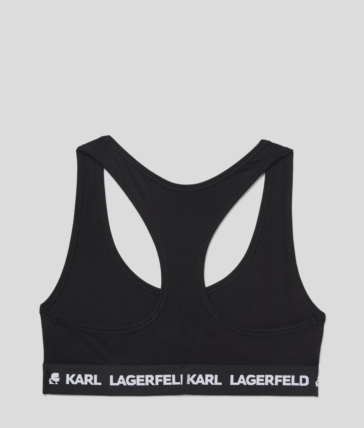 Karl Lagerfeld Logo Bralette Bustier Racerback elastisch