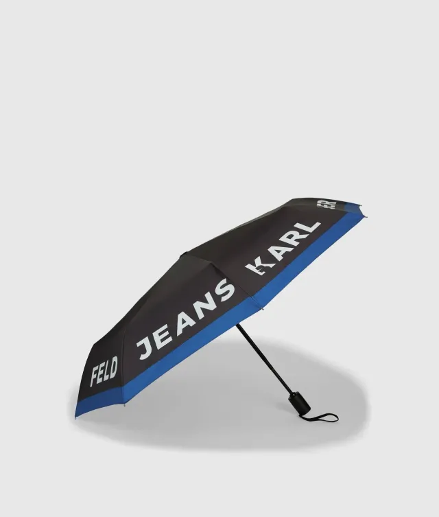 Karl Lagerfeld Jeans Logo Regenschirm kompakt