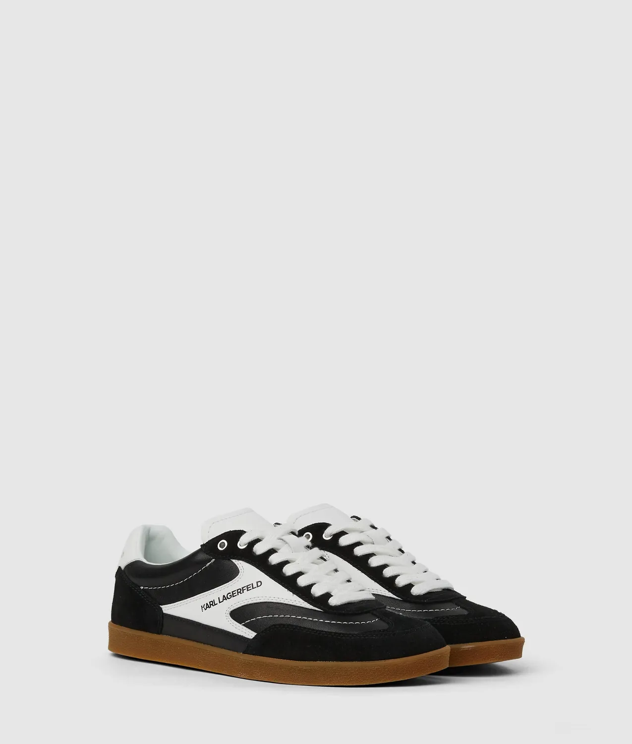 Karl Lagerfeld KL Jeans Kandidate Sneaker Leder weiß