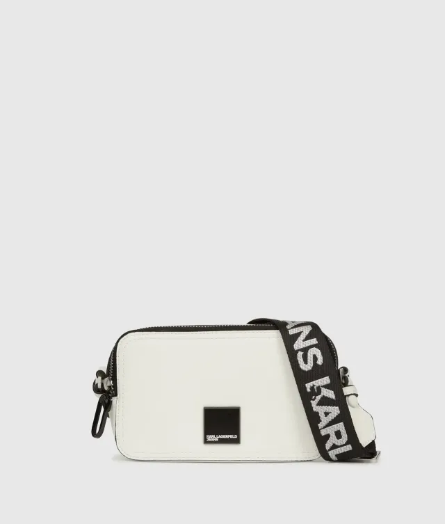 Karl Lagerfeld KL Jeans Box Logo Camera Bag Schwarz
