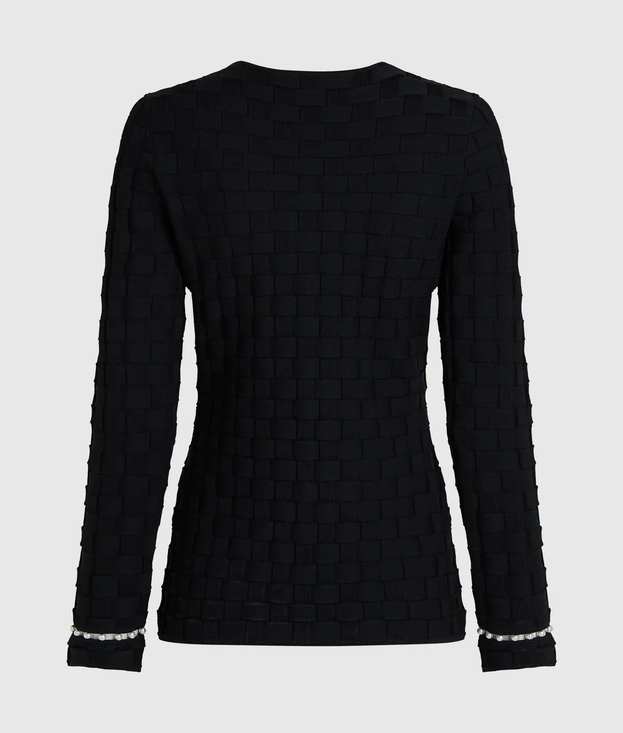 Karl Lagerfeld Strick-Cardigan mit Perlenknöpfen