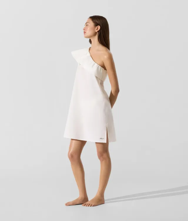 Karl Lagerfeld Signature Ruffle Strandkleid Baumwolle