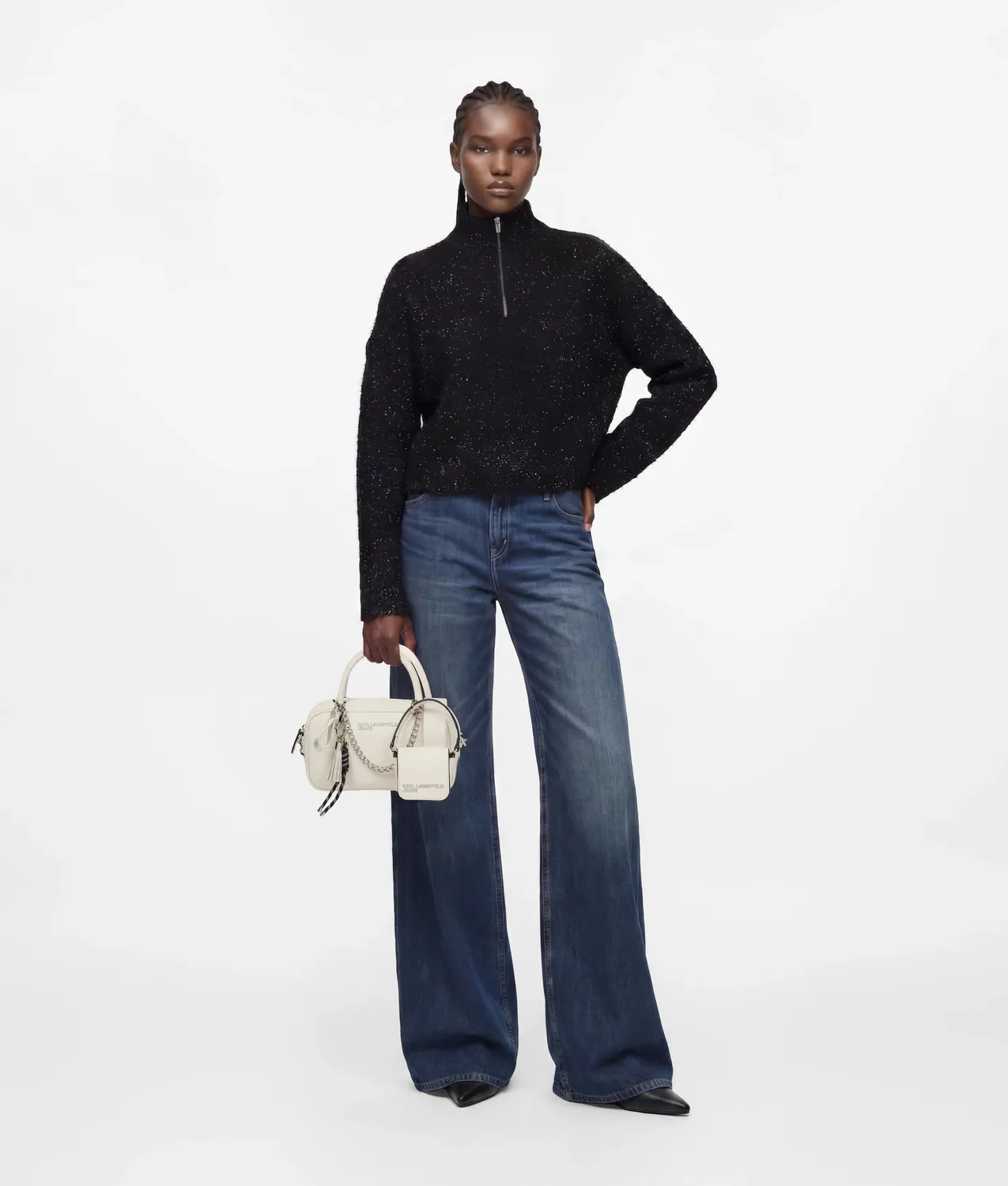 Karl Lagerfeld KL Jeans Charms Top-Handle Umhängetasche