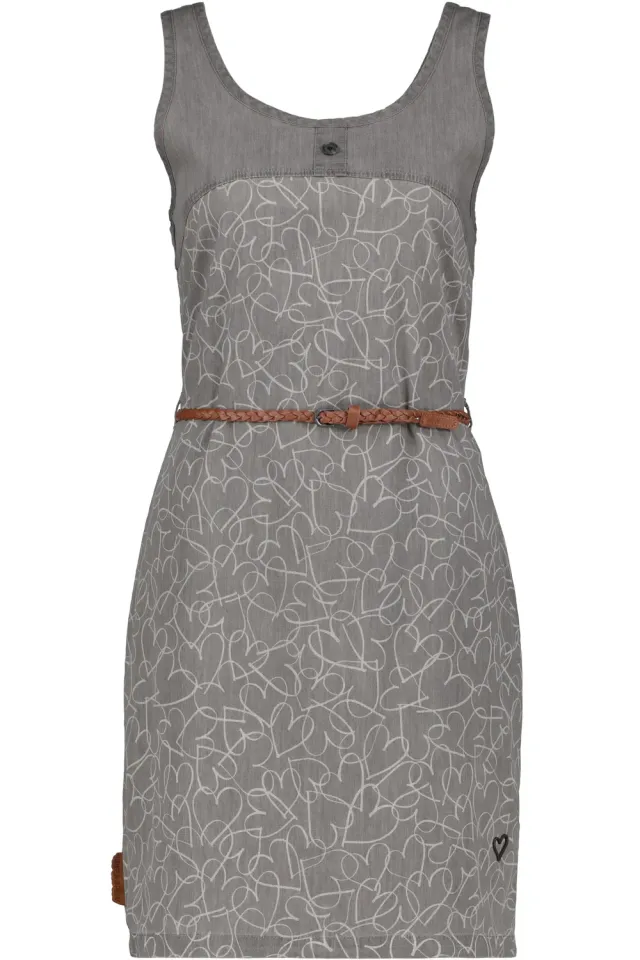 Alife & Kickin DoiaAK B Kleid grau Denim-Optik