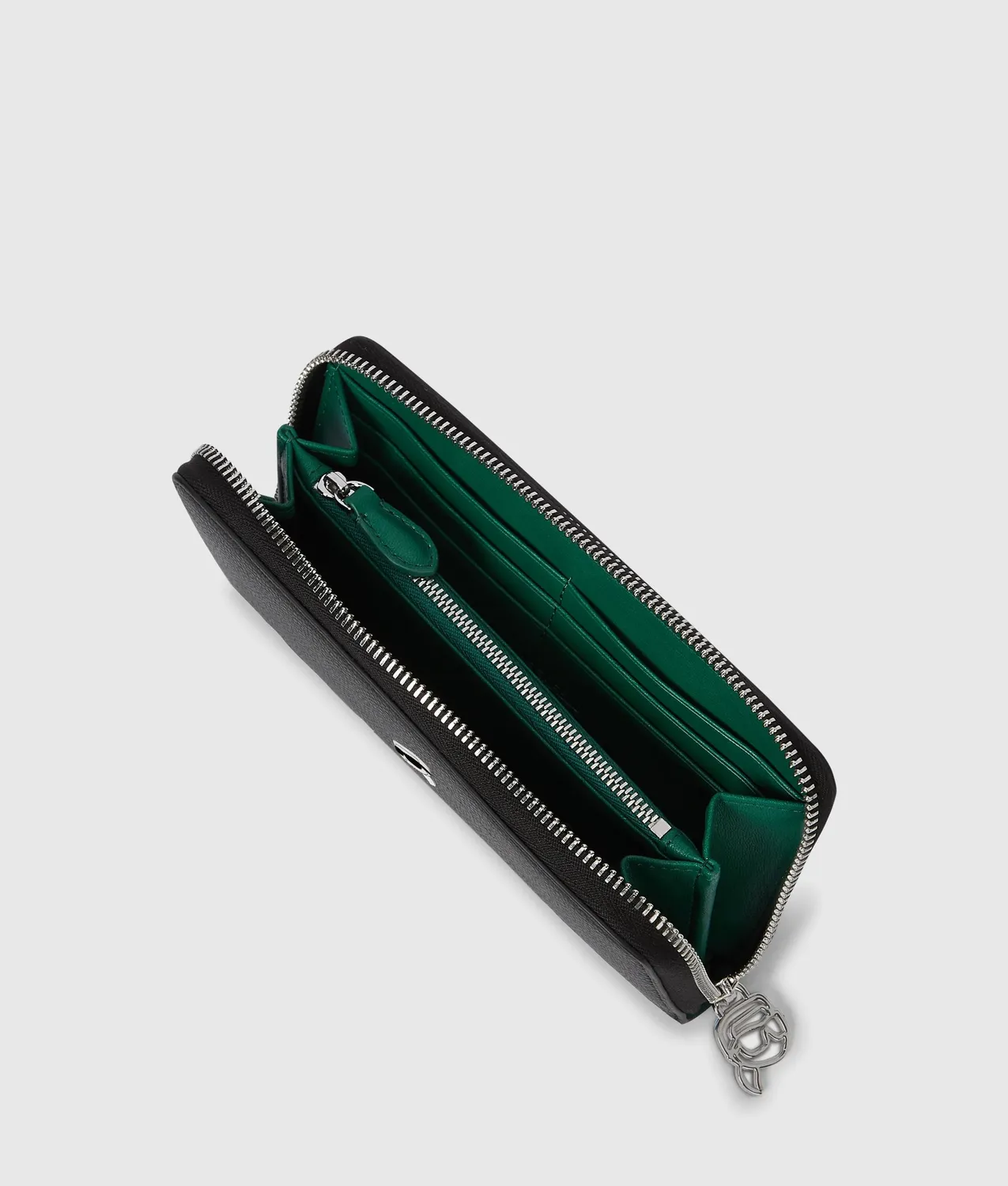 Karl Lagerfeld Ikon Pebble Geldbörse One Size mit Reissverschluss