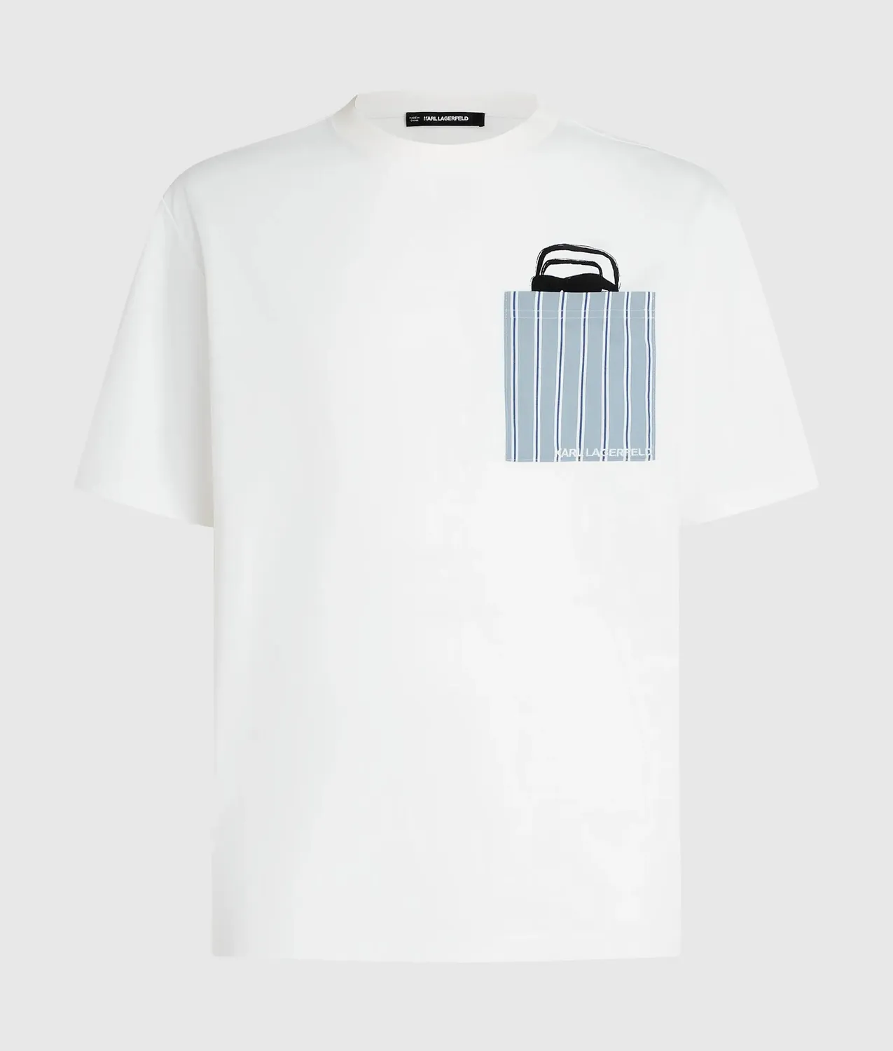 Karl Lagerfeld Ikon Peeking Pocket T-Shirt Tasche Roomy