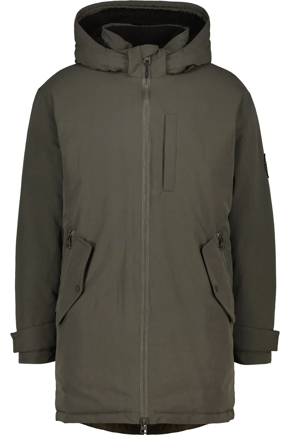 Alife & Kickin NoelAK A Parka Winterjacke Schwarz wattiert