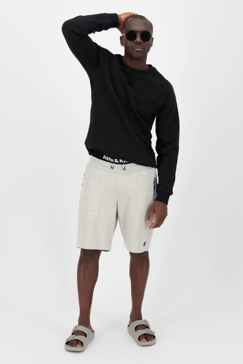 Alife & Kickin LucAK A Sweatshirt Herren schwarz Rundhals