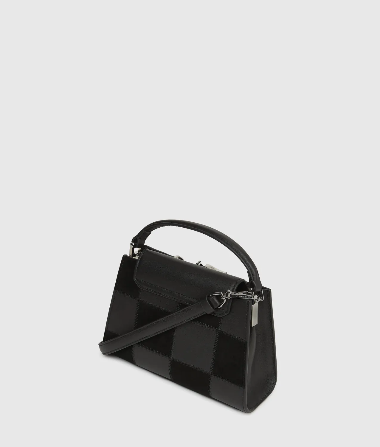 Karl Lagerfeld K/Signature Checkered Mini Tasche Leder