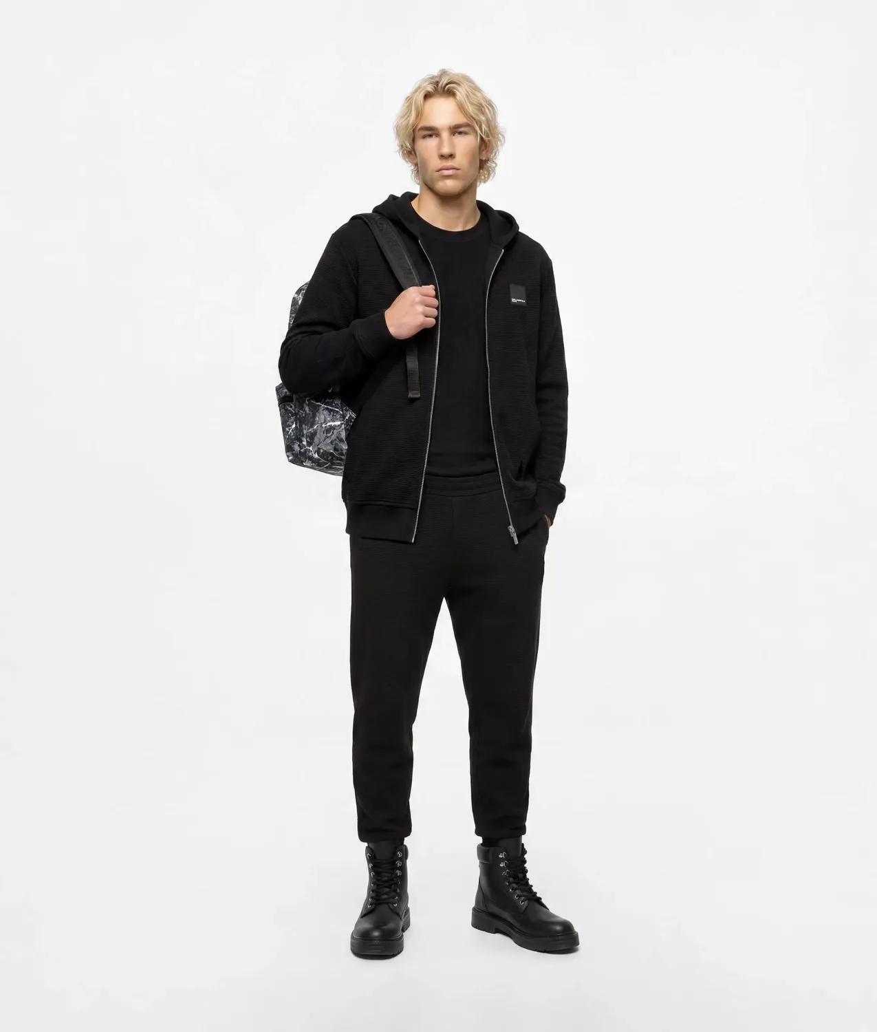 Karl Lagerfeld KL Jeans Waffle Jogginghose tapered