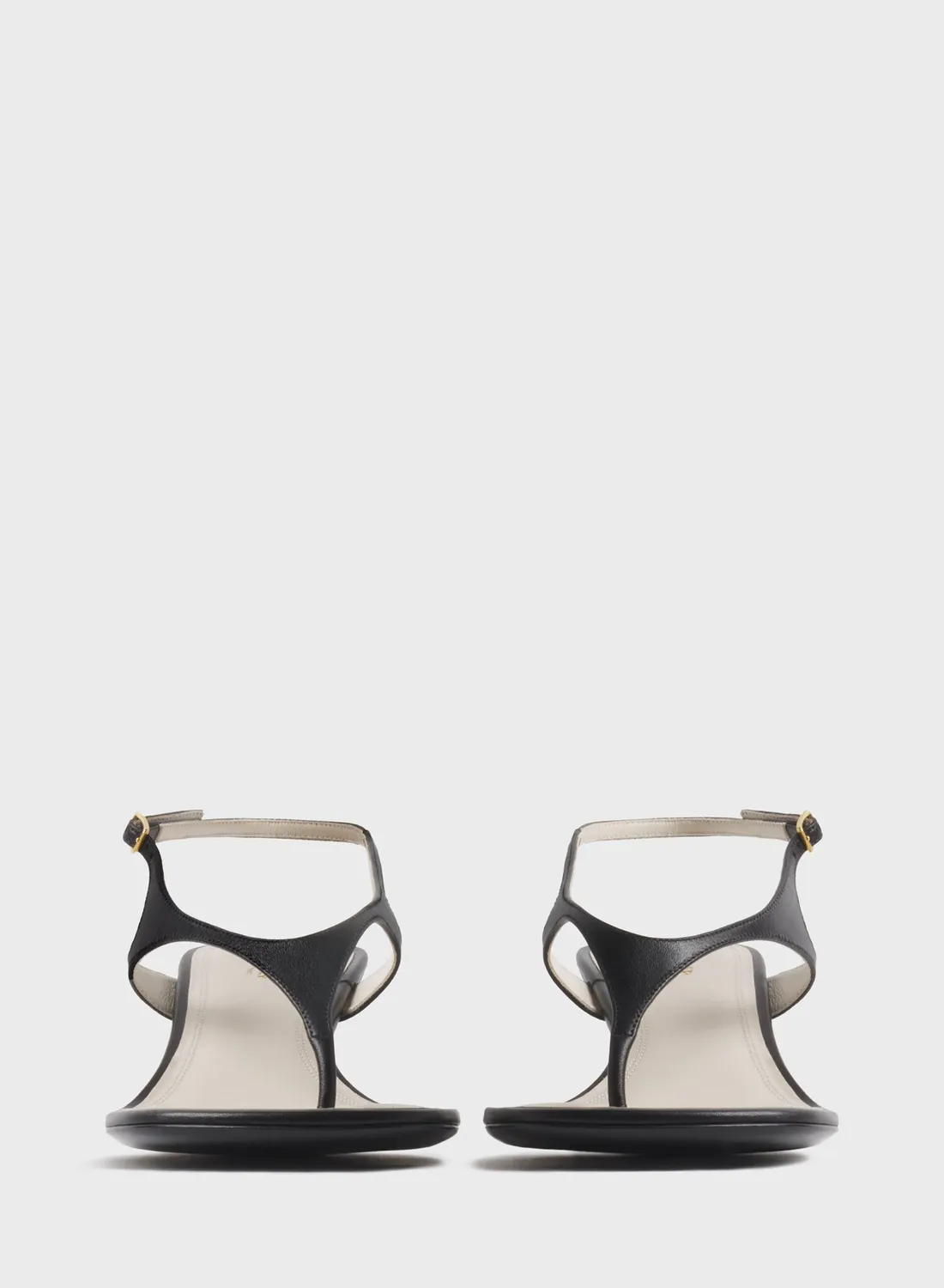 Mugler Thong Sandalen 45 Leder schwarz